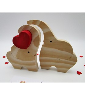 Kit creativo a forma di cuore con elefante per San Valentino: creazioni con  cartoncino per bambini -  Italia