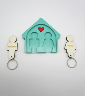 Little men house key hanger