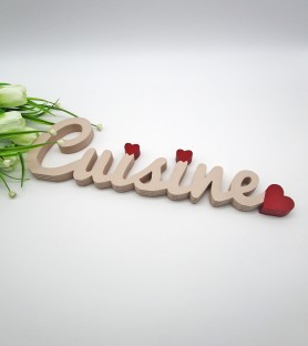 Cuisine decorative lettering